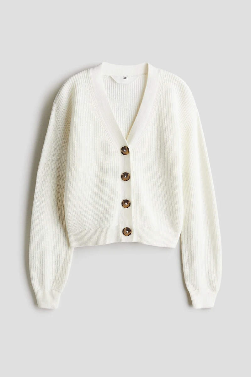Rib-Knit Cardigan