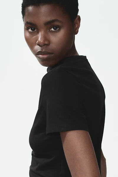 T-shirt ajusté en coton mélangé