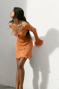 Rib-Knit Beach Dress