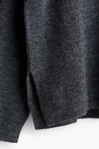 MAMA Slit-Hem Sweater