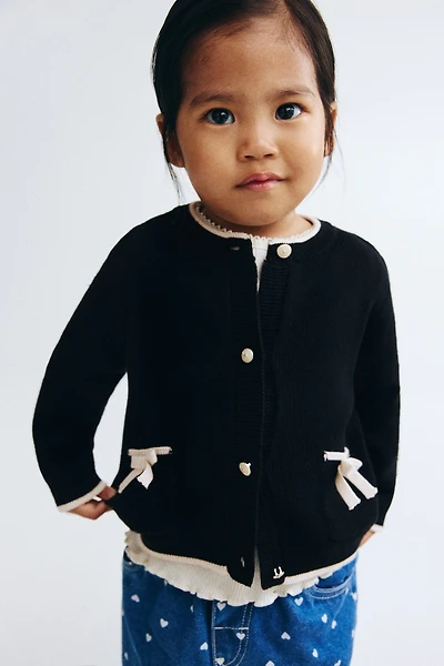 Fine-Knit Cardigan