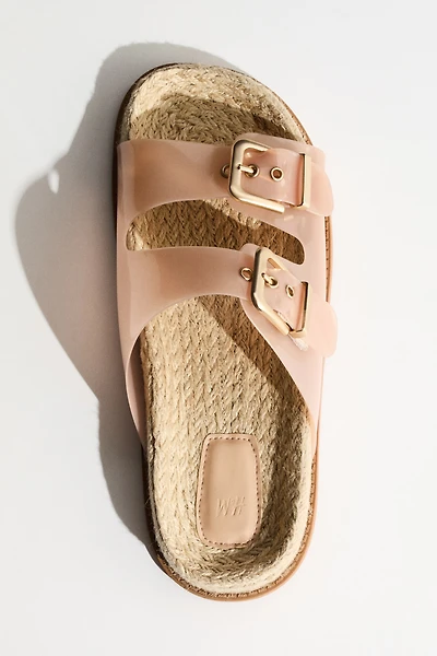 Sandales à l’aspect espadrilles