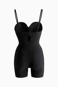 Light Shape Strapless Biker Bodysuit