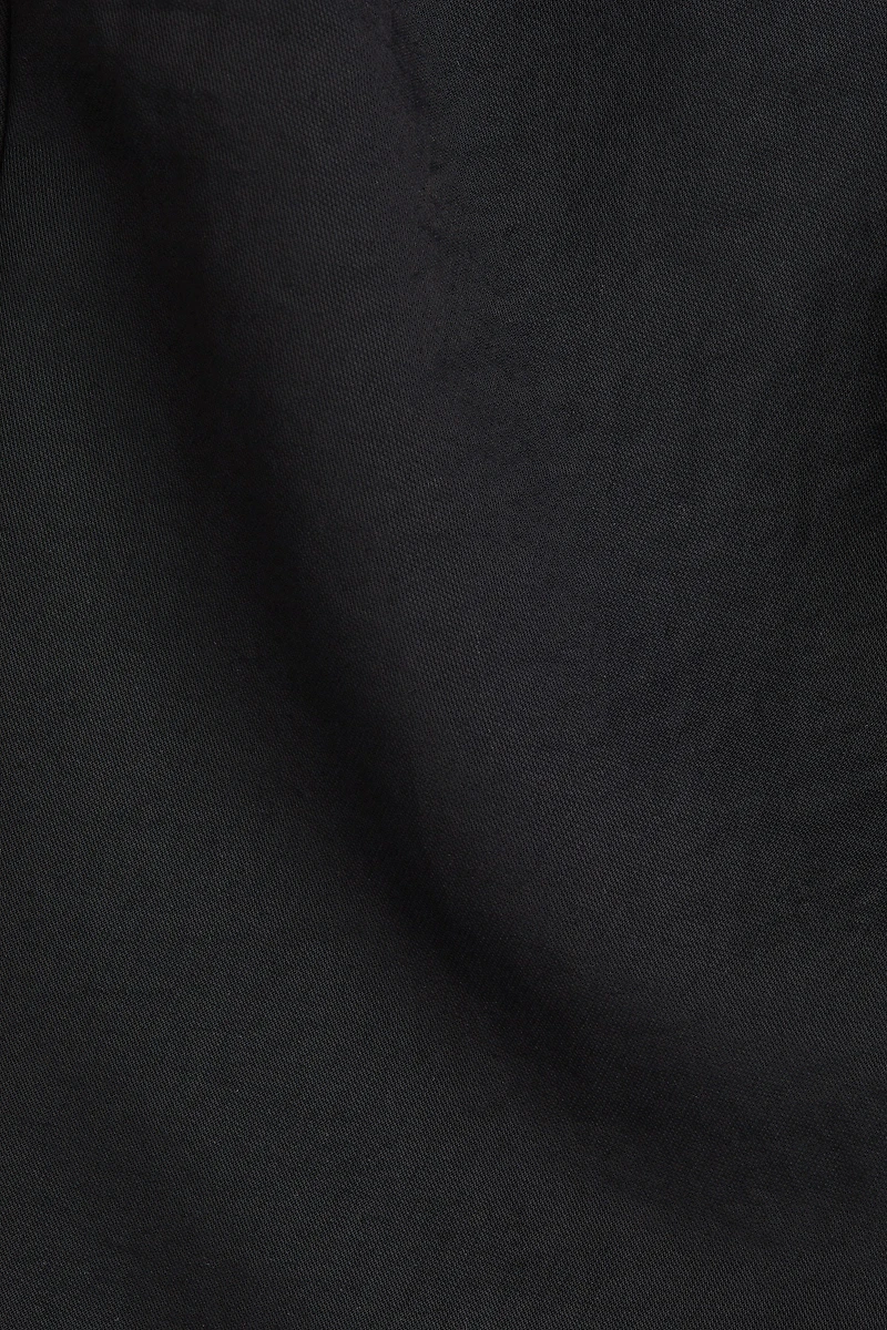 Square-Neck Twill Dress