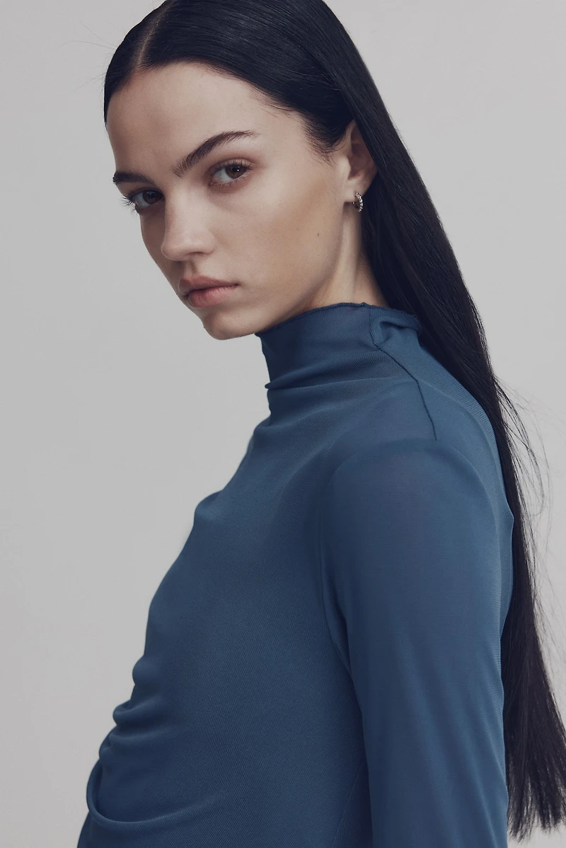 Haut en jersey vaporeux