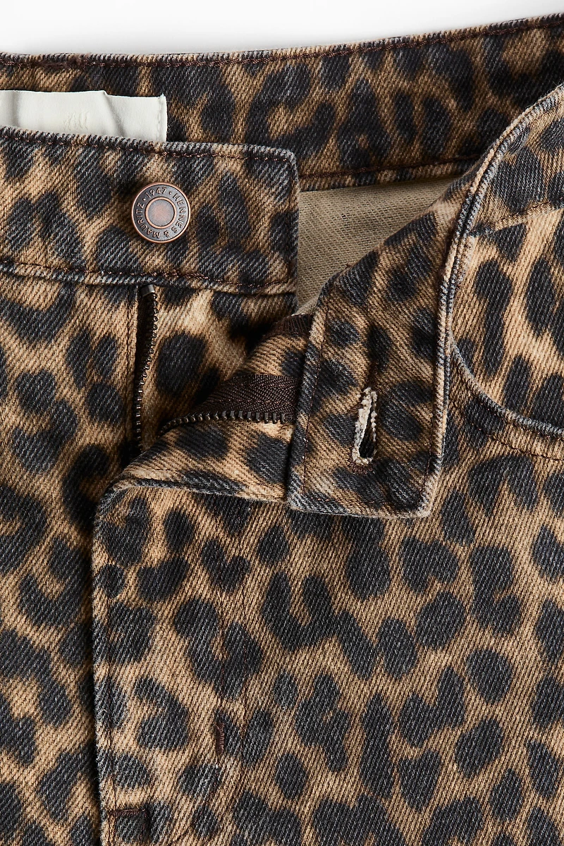 High-Waist Barrel-Leg Ankle Jeans