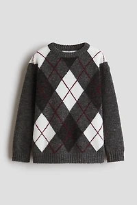 Jacquard-Knit Sweater