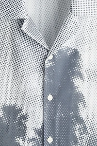Loose-Fit Mesh Resort Shirt