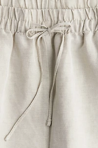 Linen-Blend Pants
