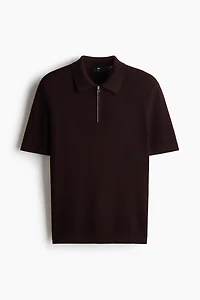 Slim-Fit Textured Polo Shirt