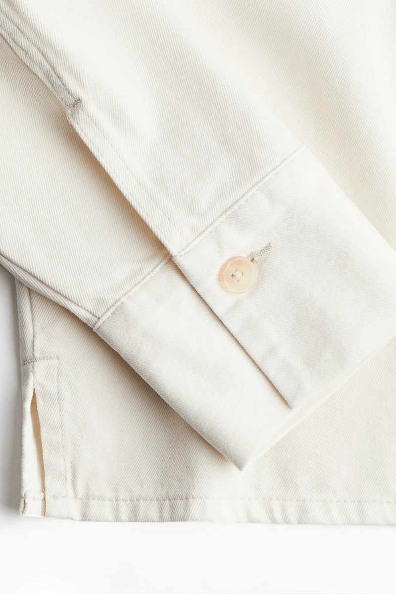 Chemise ample à enfiler en denim