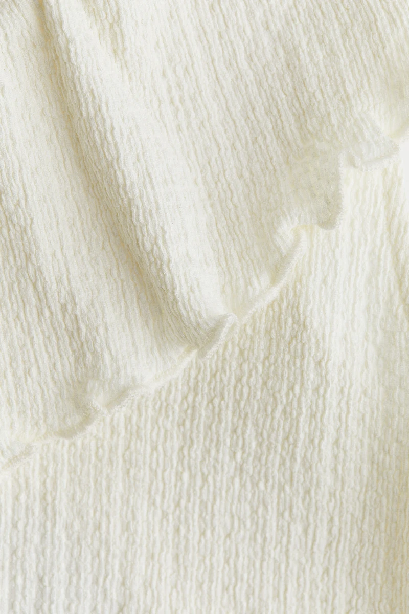 Flounced One-Shoulder Top