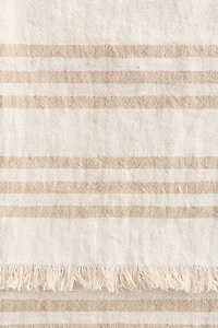 Patterned Linen Throw