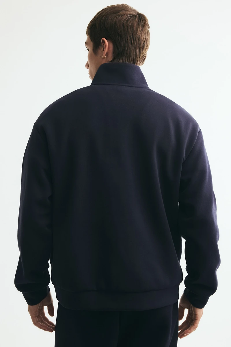 Relaxed-Fit Half-Zip Sweatshirt