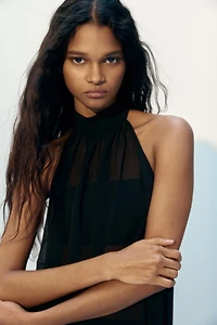 Asymmetric Halterneck Top