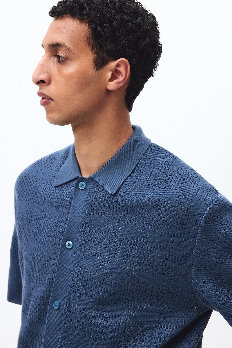 Chemise classique en tricot