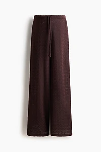 MAMA Pointelle-Knit Drawstring Pants