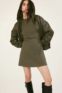 Shoulder-pad T-shirt Dress