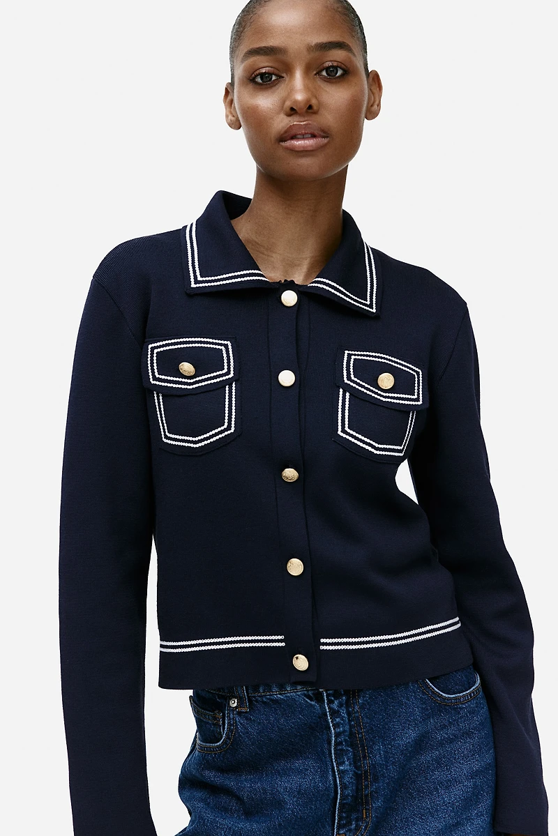 Cardigan with Collar