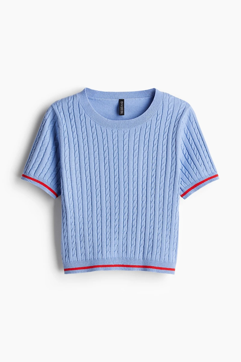 Cable-Knit Top