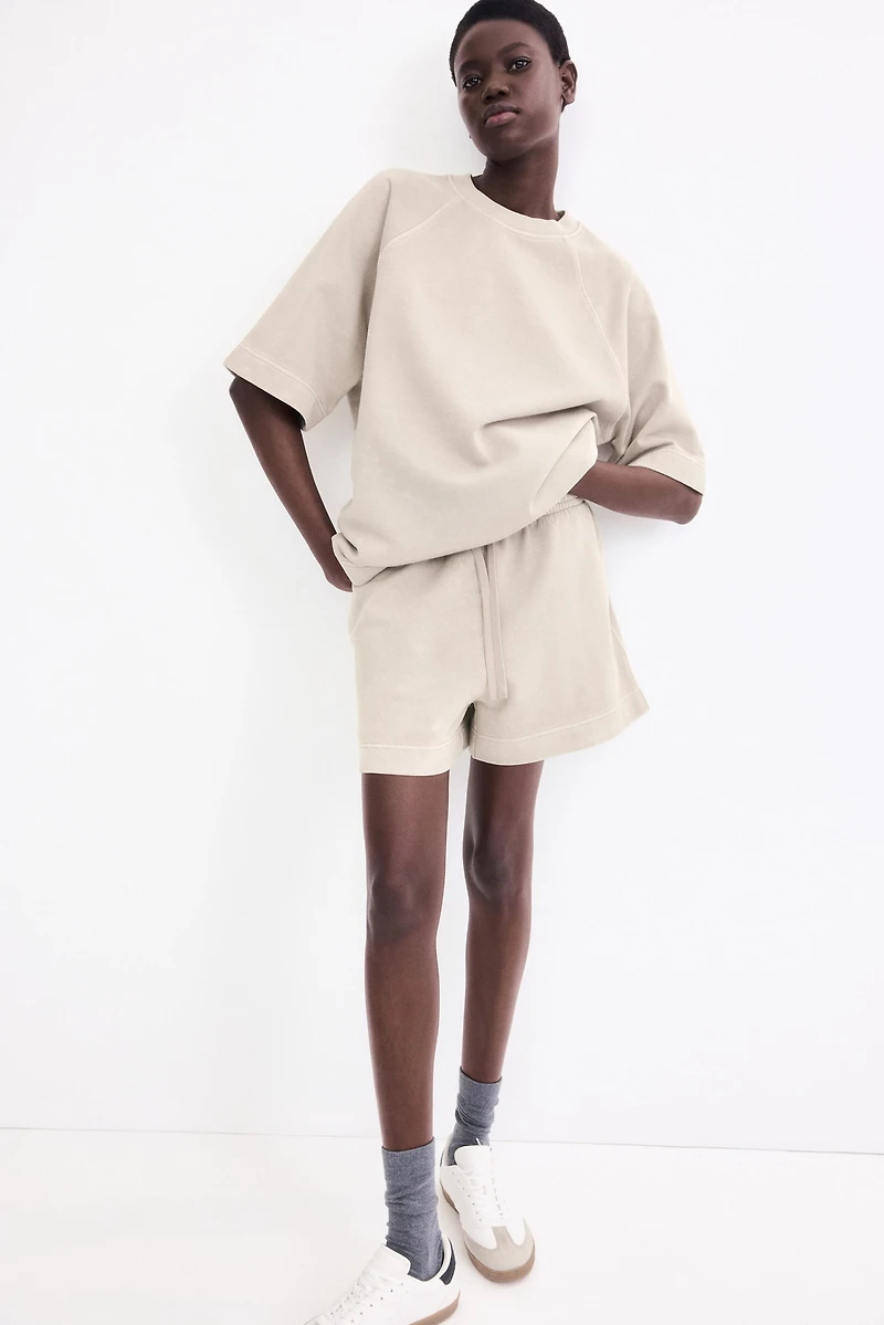 Washed Cotton Sweatshorts