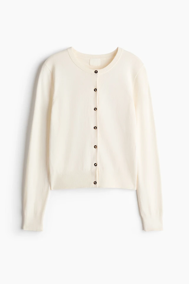 Fine-Knit Cardigan