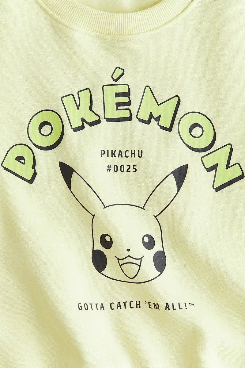 Sweatshirt with Printed Motif