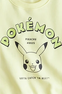 Sweatshirt with Printed Motif