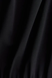Scarf-Collar Crêpe Top