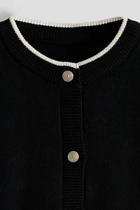 Fine-Knit Cardigan