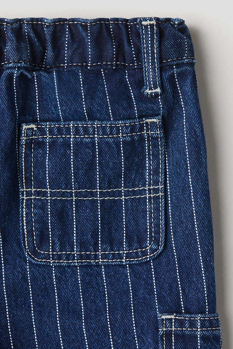 Striped Cotton Jeans