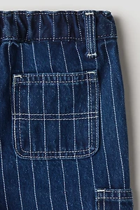 Striped Cotton Jeans