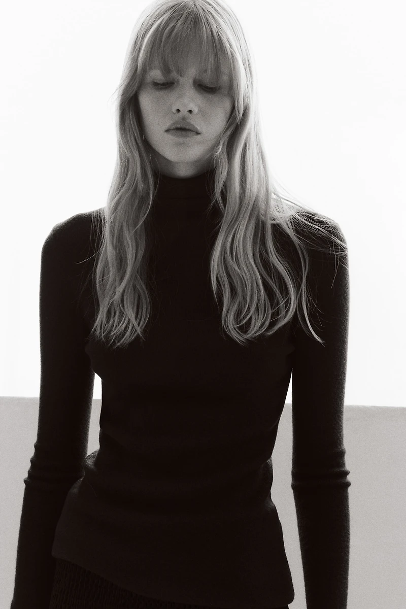 Smocked Velour Skirt