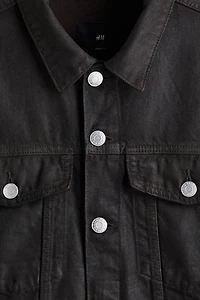 Coated Denim Trucker Jacket