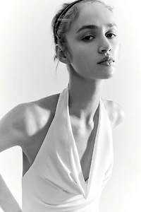 Halterneck thong body