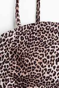 Padded-Cup Bandeau Swimsuit