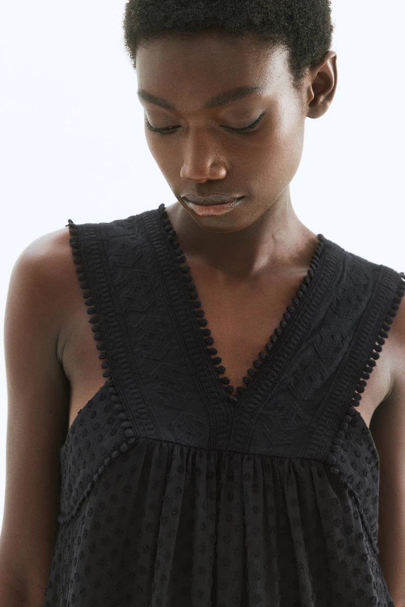 Embroidered Cotton Dress