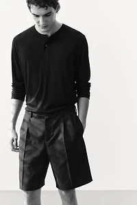 Slim-Fit Ribbed Jersey Shirt
