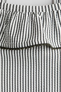 Maillot de bain volanté avec épaules dénudées