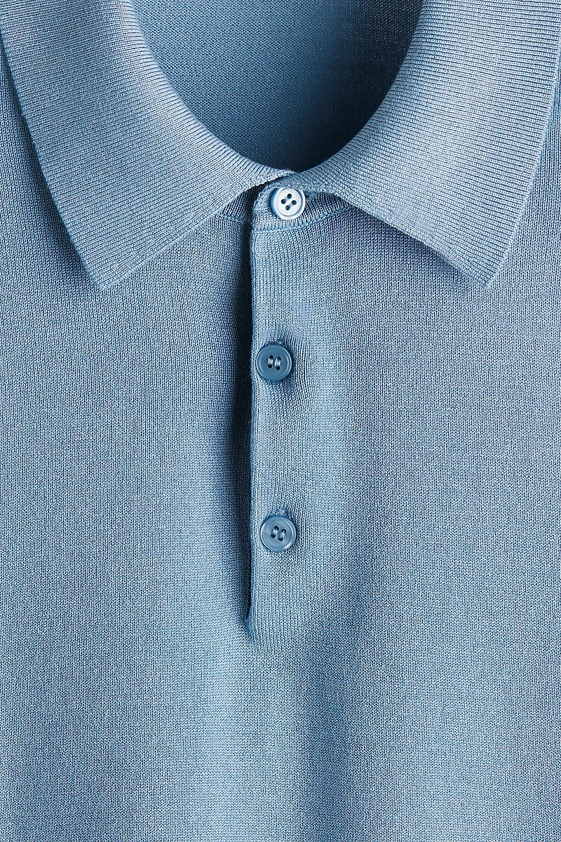 Polo classique en tricot fin