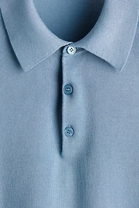 Polo classique en tricot fin
