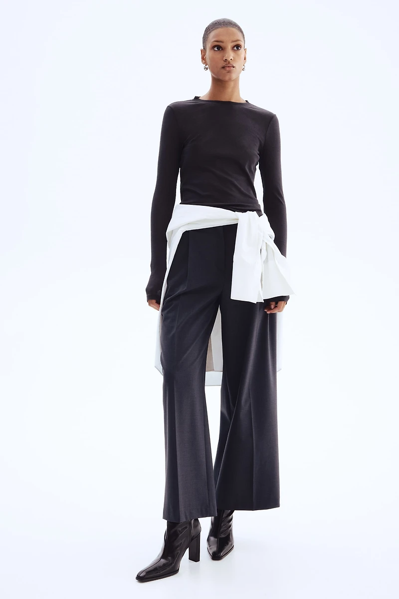 Haut en coton pima côtelé