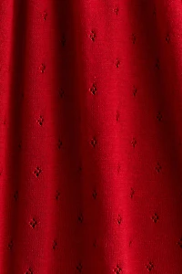 Pointelle-Knit Dress with Collar