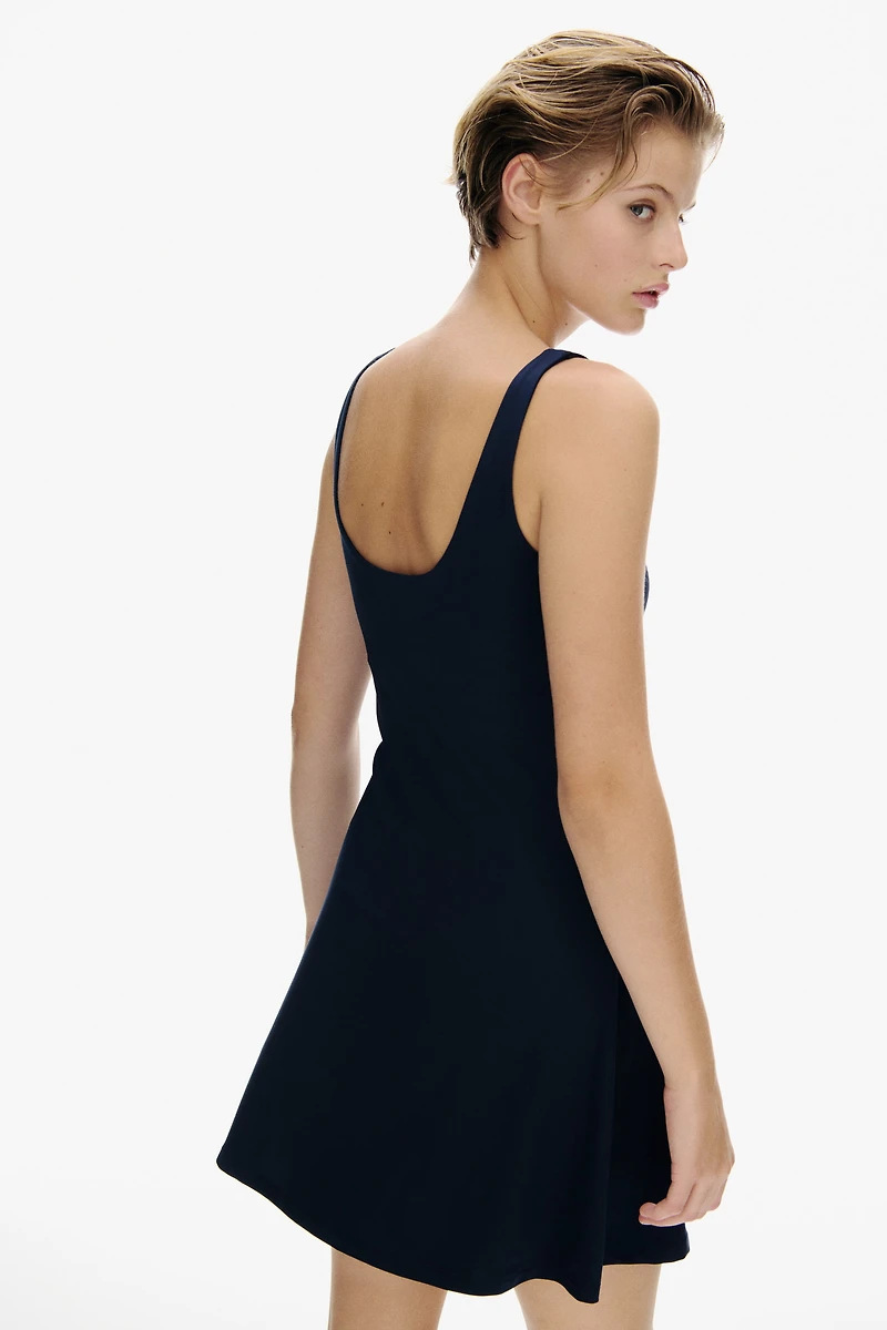 Sleeveless Microfiber Dress