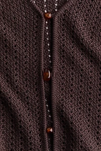 Bead-Detail Crochet-Look Top