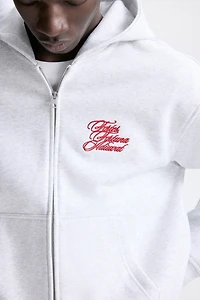 Loose-Fit Boxy Hooded Jacket