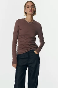 Long-sleeved Jersey Top