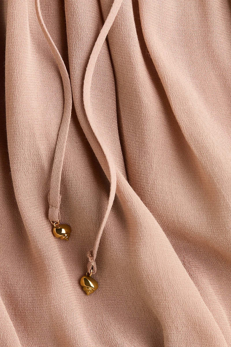 Oversized Bubble-Hem Blouse