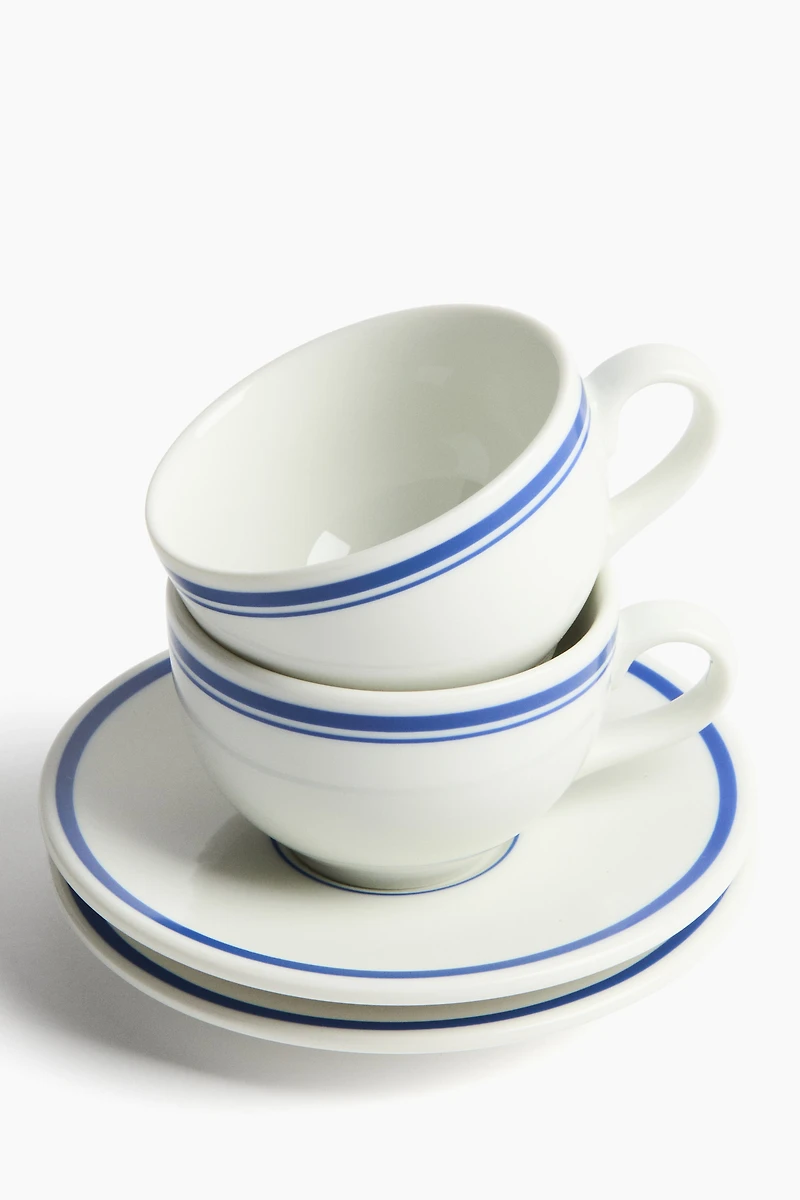 2-Pack Cappuccino Cup and Saucer