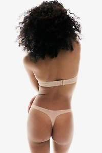 Padded Microfiber Balconette Bra